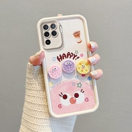 Cartoon Leather patterned figurine Soft Case For OPPO Reno 5F Reno5 F CPH2217 Case Silicone TPU Cute