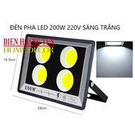 Đèn Led Pha 200W 300W ngoài trời IP66 Chống thấm Đèn Hắt Sân Vườn Siêu Sáng 220V
