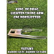 KING OF DRAG CNC NEW NON-SLOTTED SWING ARM PURE ALLOY SUZUKI RAIDER 150 CARB / RAIDER 150 FI