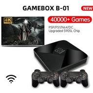 【Hot Sale】Android TV box + GAME BOX B-01 2in1 4K HD Game Console 10000 Retro Classic Game TV Box + D