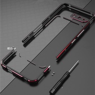 Bumper Case For ASUS ROG Phone 5 Pro Ultimate ZS673KS Aluminum metal Frame Slim Cover phone case + carmera Protector Accessories
