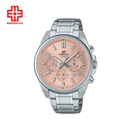 Casio Edifice EFV-650D-4AV Silver Stainless Steel Band Men Watch