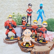 Action Figure The Incredibles Set Cake Topper Figurine The Incredibles Invisible Frozone Set