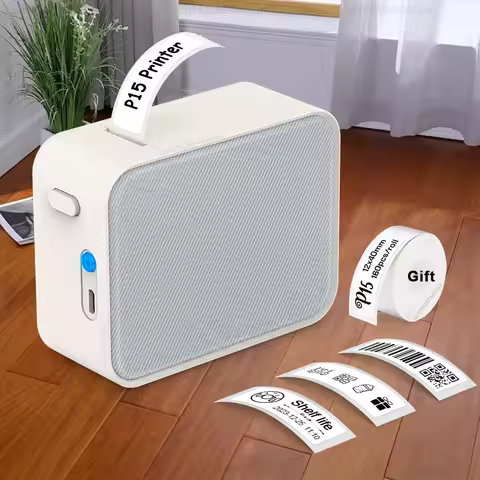 P15 Thermal Label Printer Similar as D11 D110 D101 Marklife P15 Mini Label Maker Handheld Label Mach