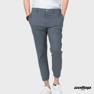 GALLOP : Mens Wear Jogger Pants กางเกงขาจั๊ม รุ่น ผ้าทอริ้ว GL9010 สี Neutral Grey - เทา / ราคาปรกติ 1690.-