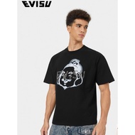 Evisu Tshirt men Black Short sleeve Short sleeve T-shirt