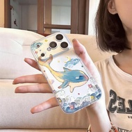 Dream Whale in the CloudSuitable for 17 Pro Max phone case, transparent space case 16