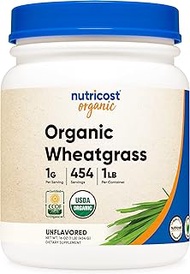 Nutricost Wheatgrass Powder 1 LB - Non GMO, Superfood