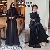 Marrakeshstore1 Abaya Arab Saudi Hitam Aplikasi Couple Ibu Dan Anak