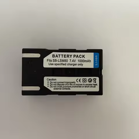 SB-LSM80 SB LSM80 SBLSM80 1000mAh Replacement Camera Battery for Samsung SC-D365 SC-DC165 VP-D455 VP