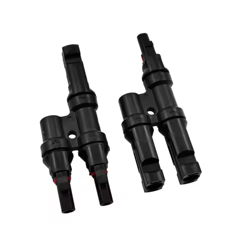 1 Pair IP67 Solar PV Connector Approved 2 to 1 T Branch Male And Female Solar 100% PP0 Parallel DIY 