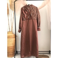 Fiona Dress Choco Brocade Dress/ Eid Dress/