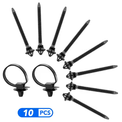 10PCS Car Cable Fastening Ties Auto Fasteners For Subaru Forest Human Lion XV Impreza WRX WRC foredt