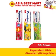 Pepsodent Kids Mint Strawberry Orange 50 Grams Toothpaste - ASIA BEST