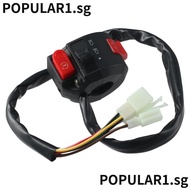 POPULAR Left Light Starter Switch, Handlebar:22mm/7/8" Wire Length:530mm/20.86inch Handlebar Switch Assembly Replacement, 2+6-pin Female plug Plastic 3 function Switch