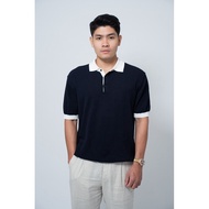 Ziozia Knitted Polo Shirt - Korean Fashion