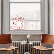 Cute Cat Ins Style Simple Stickers Home Decoration Layout Wall Stickers Wardrobe Mirror Door Glass Stickers