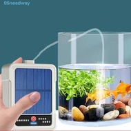 NEEDWAY Solar Oxygen Pump, USB Rechargeable Ultra Silent Portable Aerator, Oxygen Booster Water Proo