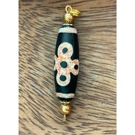 Rare 5 Eye Lighting Tibetan Special Dzi Bead  Five Eyed Tibet Pendant