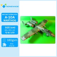 Warthog A-10A Fighter Paper Model Kit