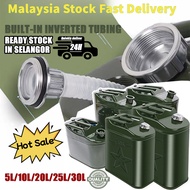 【Ready Stock Fast Send】10L 20L 30L tong minyak petrol Jerry can oil drum gasoline drum Spare Fuel Ta