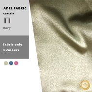 Free Gift ADEL DORY Kain Langsir Blackout Bidang 110” Potong Meter Emboss Shiny Curtain Fabric