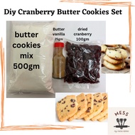 Diy Cranberry Butter Cookies / Diy Cranberry Semperit Set