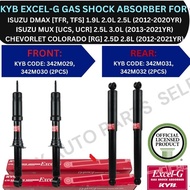 KYB ABSORBER (FRONT, REAR) FOR ISUZU DMAX [TFR, TFS] '12-20YR / MUX [UCS, UCR] '13-21YR / COLORADO [RG] '12-21YR