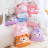 stellalou 斗篷 披肩 保暖 連帽 毛毯 午睡被 冷氣被 duffy linabell shelliemay kuromi melody hello kitty 玉桂狗