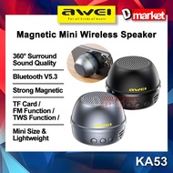 Awei KA53 Mini Wireless Speaker Magnetic Speaker Portable Mini Speaker Outdoor Speaker Bluetooth Spe