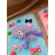 XO Purple Hair Baby Book & Spring Hair Book / A5 Soft Fur Notebook