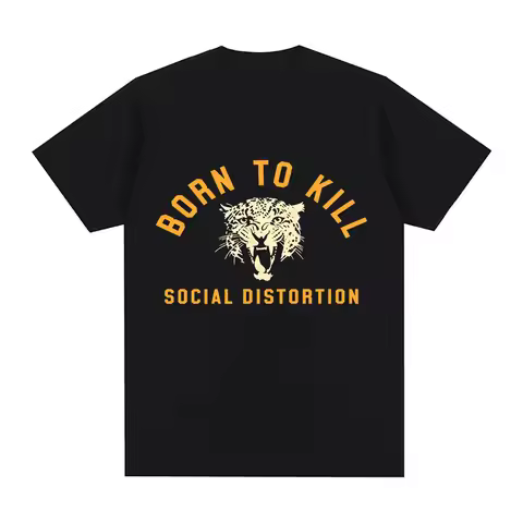 Social Distortion 2026 Tour Cotton Graphic Print T-shirt Fashion Women Men Unisex Casual Loose XS-2X