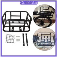 [CUTICATE] Rear Rack Bike Basket, Bike Rack Bike Pannier, Easy to Install Rear