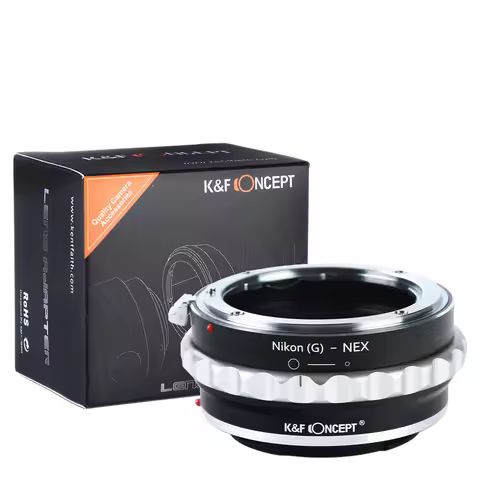 K&F Concept NG to E Lens Adapter Nikon G to Sony E for Sony a5000 a6000 A7C A7C2 A1 A9 A7S A7R2 A73 