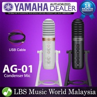Yamaha AG01 Livestreaming USB Cardioid Condenser Microphone with Onboard DSP and Mic Stand (AG 01)