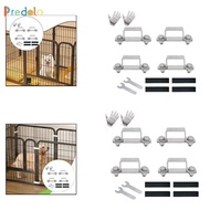[Predolo] 4 Pieces Reinforcement Clips Pet Playpens Enclosures Connector Set Square Tube Clamps Carb