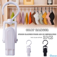 ♫ 3PCS Rotating Hat Clip Hook Multi-functional Clothes Pegs Laundry Drying Hanger Towel Scarf Clip Display Hook Mall Bedroom Accessories
