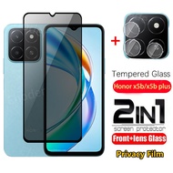 Privacy Tempered Glass For Honor X5b Plus 5G 2025 Camera Lens Screen Protector HonorX5b HonorX5bPlus