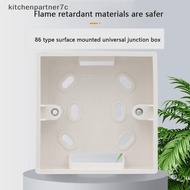 kit7c High Quality 86mm x 86mm x 34mm External Mounting Box for Wall Switch Socket KNE