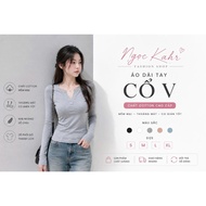 Women's Elegant Long Sleeve Turtleneck Shirt Made of Stretch Cotton, Slim Form, Easy to Coordinate A