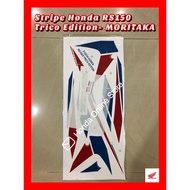 Stripe Sticker Cover Set Honda RS150 RS150R TRICO EDITION - MORITAKA