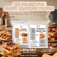 RACB CHURROS AND WAFFLE for baking mixes with free piping bag and cinnamon sugar for everyday cook