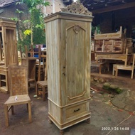 ALMARI PINTU1 MENTAH/PINTU 1 COSTUM JATI PINTU BLOK KAYU