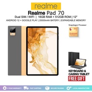 Realme Pad Tablet P70 12Inch 2023 Android 12.0 [16GB RAM + 512GB ROM] Smart Tablet Dual SIM