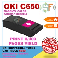 OKI C650 650 OC650 YA8001-1088G034 Toner Cartridge Compatible Magenta for C650 C650dn C650DN C650dnw