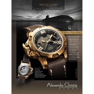 Alexandre Christie AC 6339 Automatic Bronzium Limited Men Original