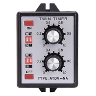 On Off Twin Timer Relay  High Accuracy Chips Timer Relay  for Industry
