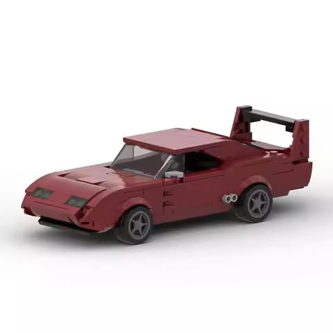 DIY Technical Car Dodge Charger Daytona Fast Furious MOC City Racing Supercar Speed Vehicles Sets Bu