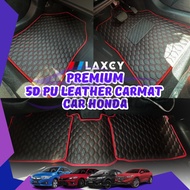 Car Honda LAXEY Carpet  Floor Mat 5D Carpet City Civic HRV JAZZ WRV CRV BRV Accord