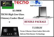 TECNO HOOD AND HOB BUNDLE PACKAGE FOR ( KA 9808 &amp; T 23TGSV) / FREE EXPRESS DELIVERY